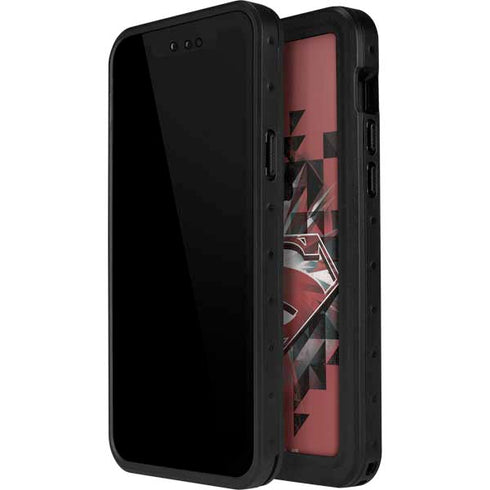 DC Comics Superman Red Pattern iPhone 15 Pro Waterproof Case